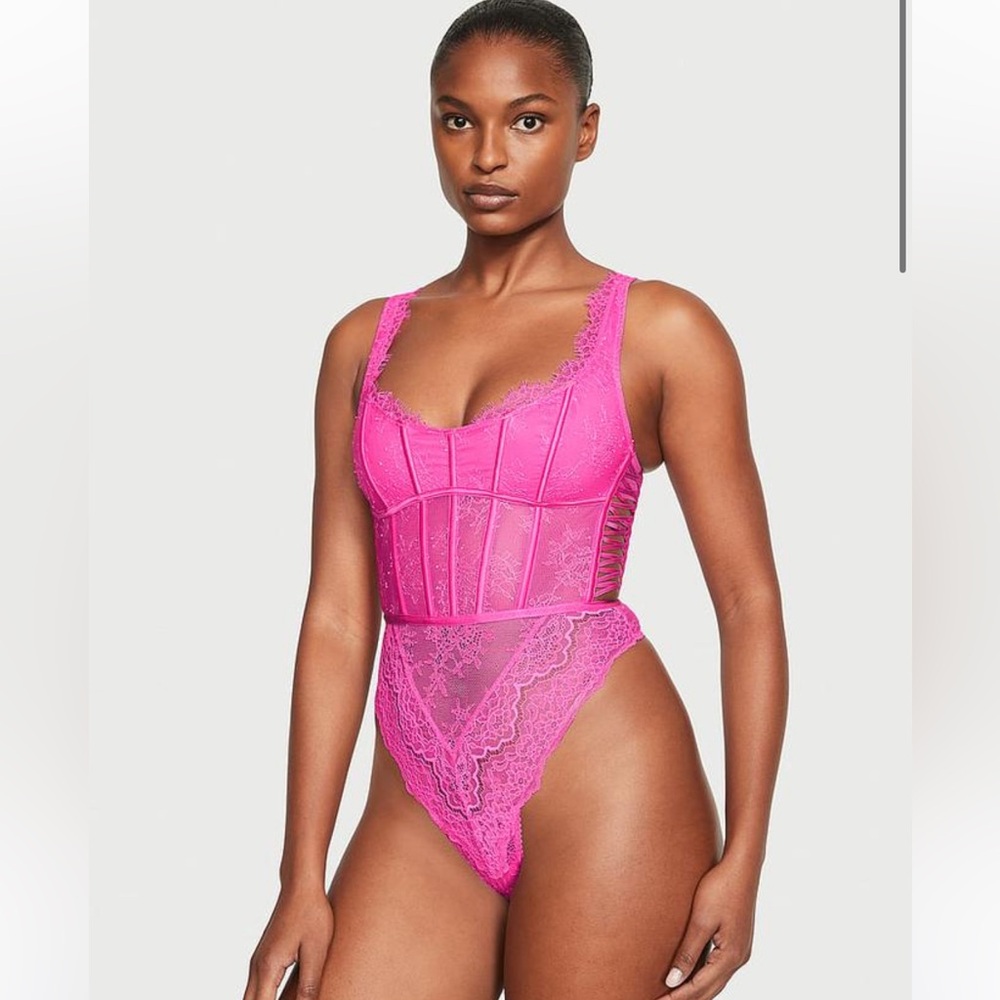 Victoria's Secret Vintage Lace Corset Teddy
